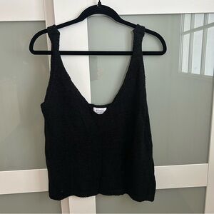 Revolve x Sndys Black Lounge Celeste Knit Tank size S